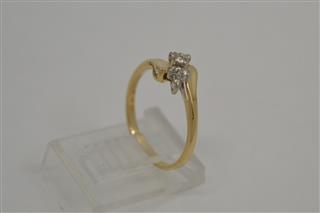 Diamond Fashion Ring 7 Diamonds .07ctw 14K Yellow Gold 1.5g Sz:5